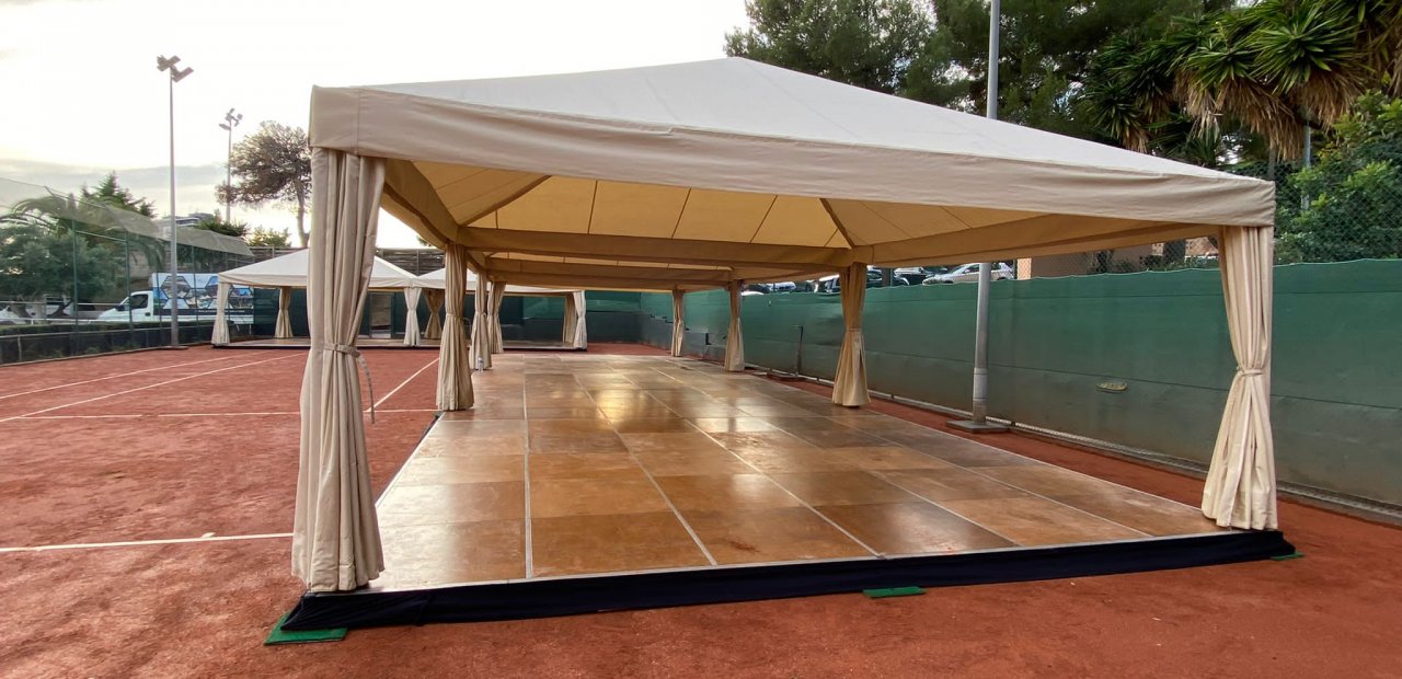 Rent platforms for tents | Eventop Carpas Barcelona