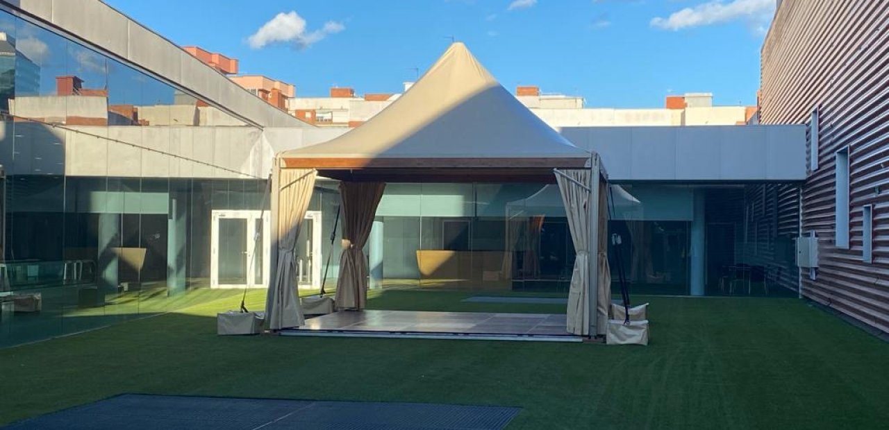 Vip tents for the ISE show at Fira Barcelona