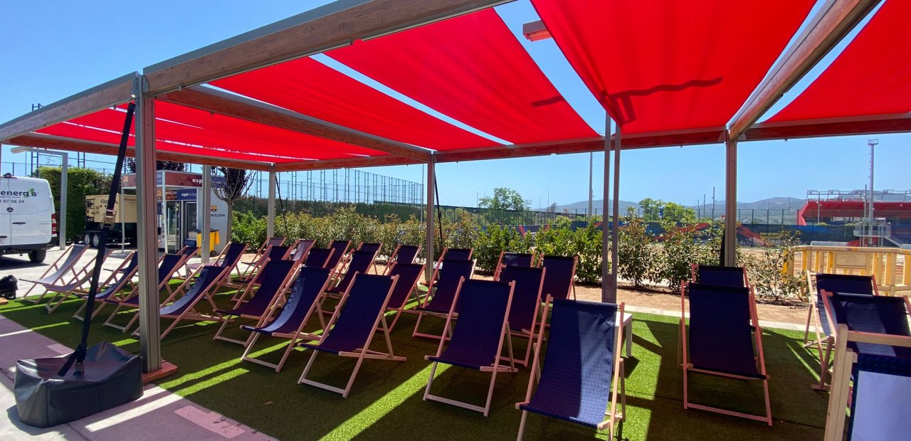 Shaded and fresh spaces with our rental Shading Tents and rental Sun Visors