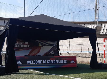 Modular tents to sport event