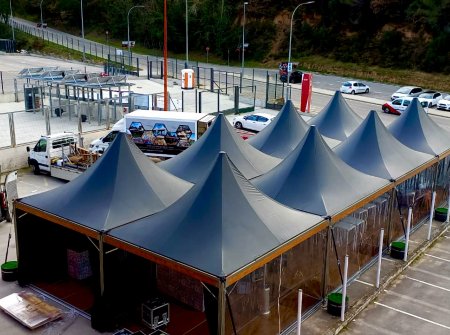 Tents in Girona FC 