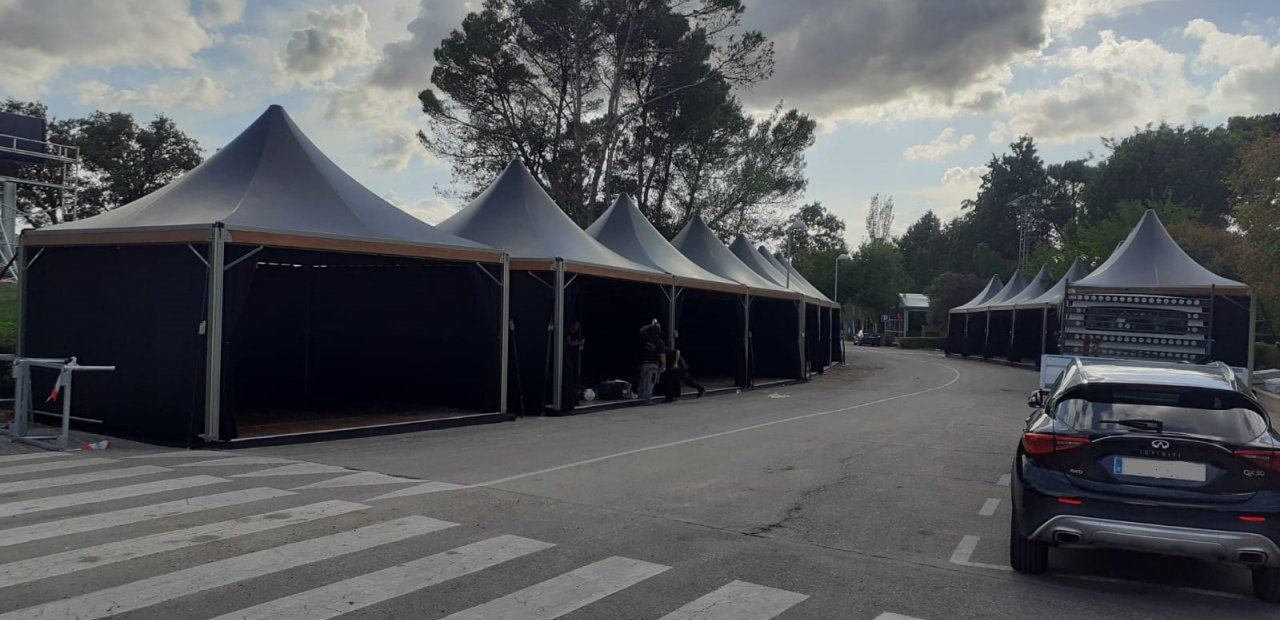 Carpas VIP para evento deportivo