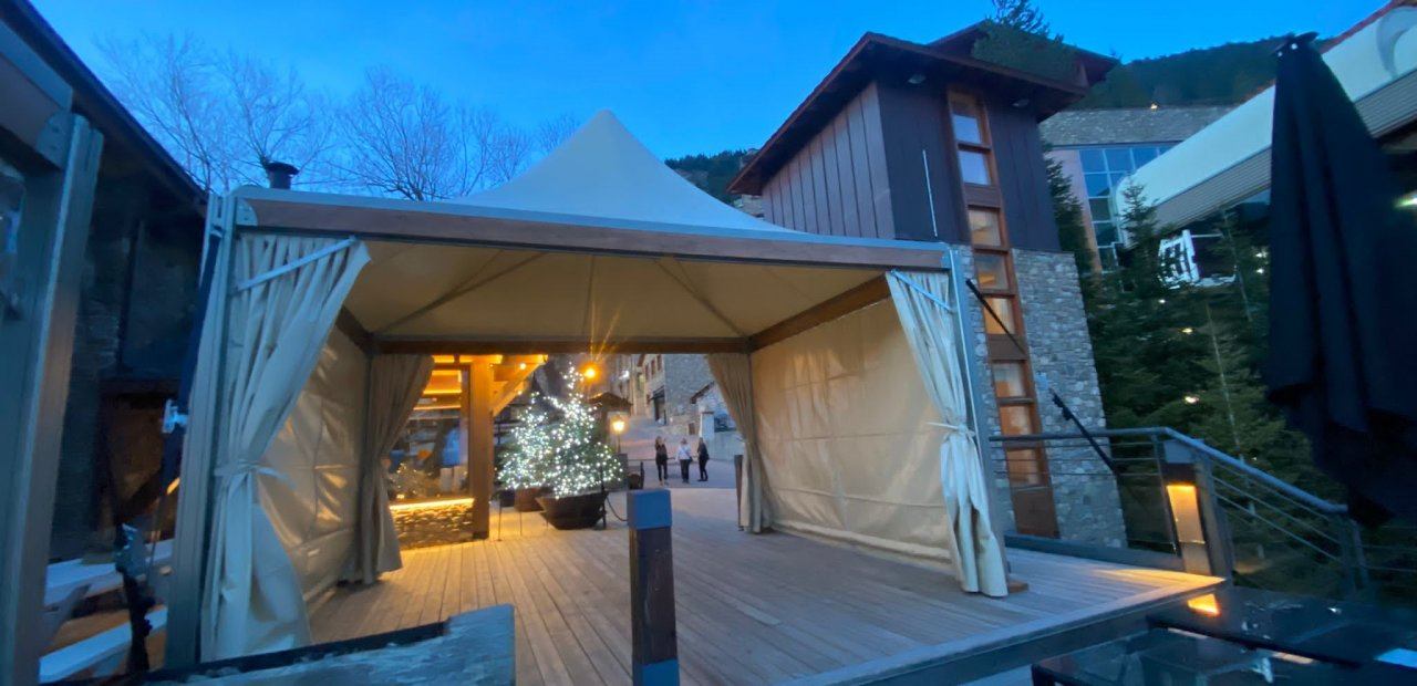 Carpas Eventop Vip para evento deportivo en Andorra