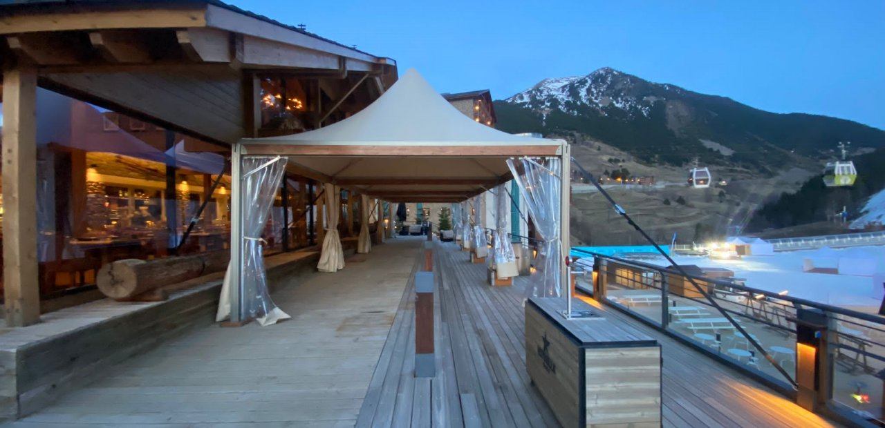 Carpas Eventop Vip para evento deportivo en Andorra