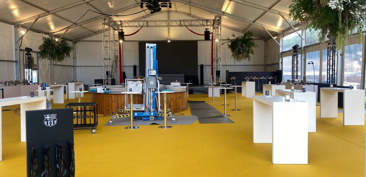 Gran Carpa de alquiler en el Camp Nou