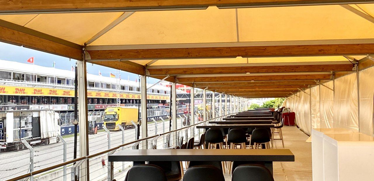 Eventop Carpas instala carpas Vip en el GP de España de F1