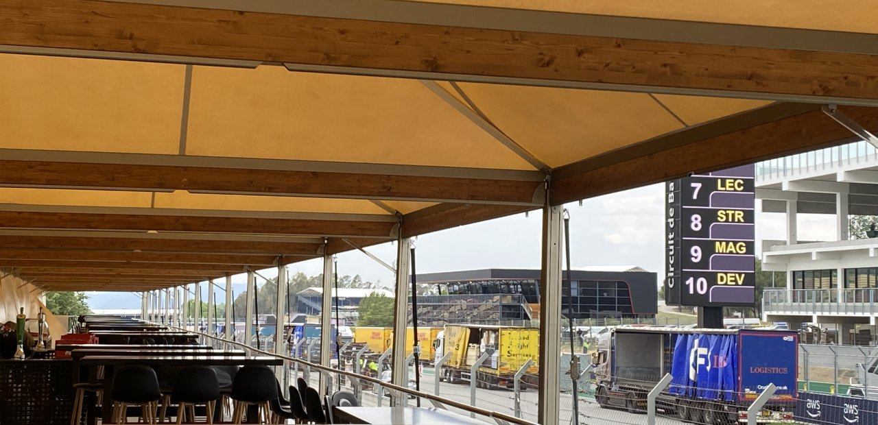 Eventop Carpas instala carpas Vip en el GP de España de F1
