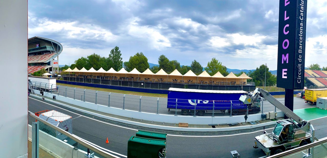 Eventop Carpas instal·la carpes Vip al GP d'Espanya de F1