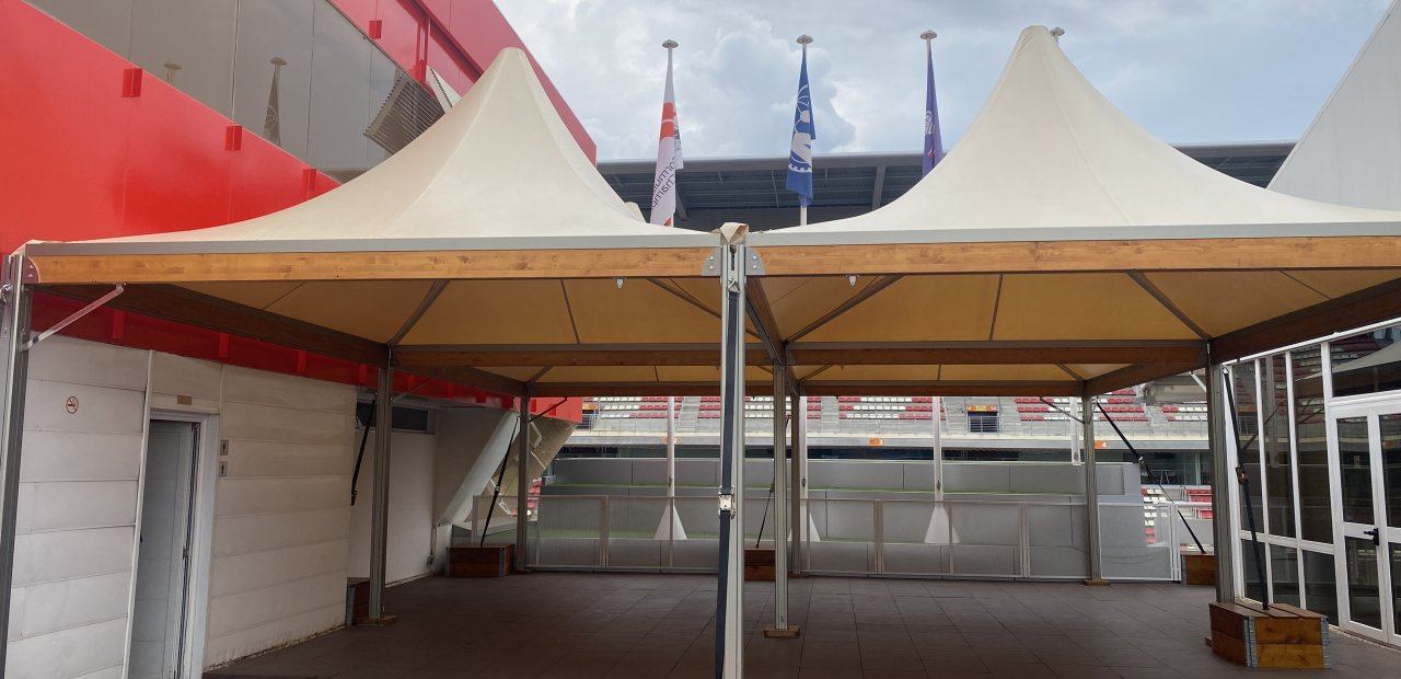 Eventop Carpas instala carpas Vip en el GP de España de F1