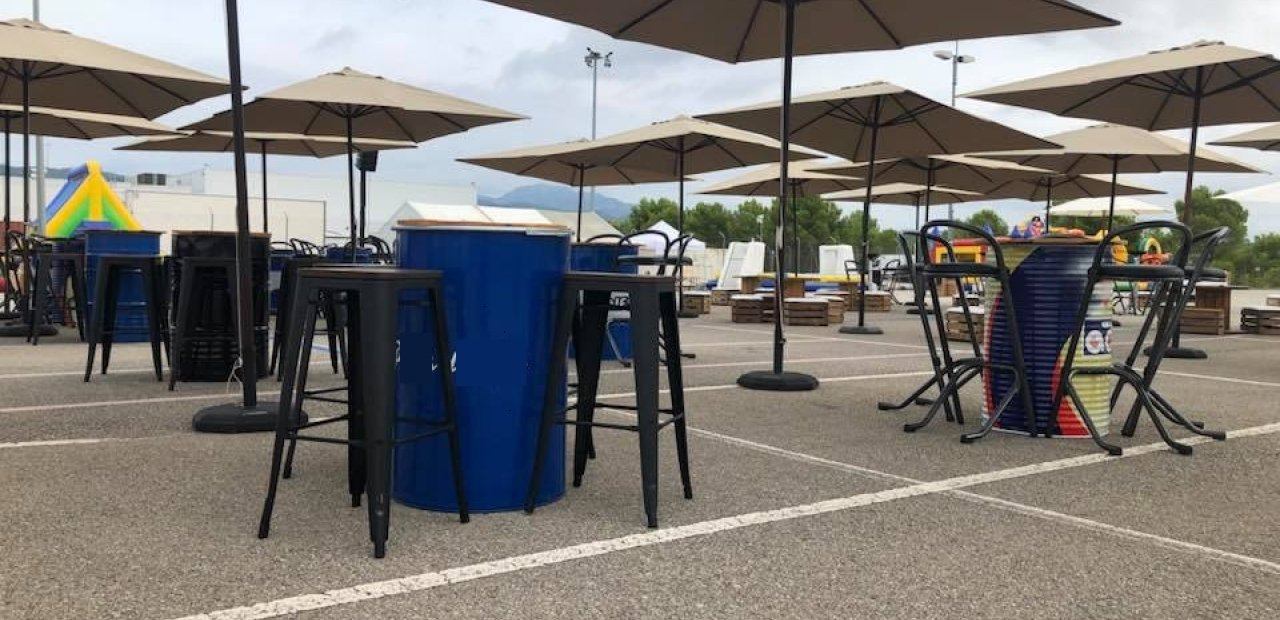 Complementos de alquiler para sombrear pequeñas zonas