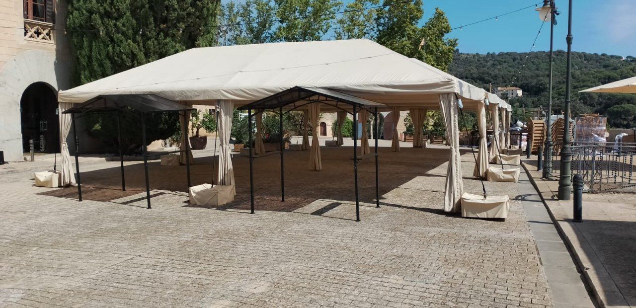 Carpas modulares para pequeños y grandes espacios