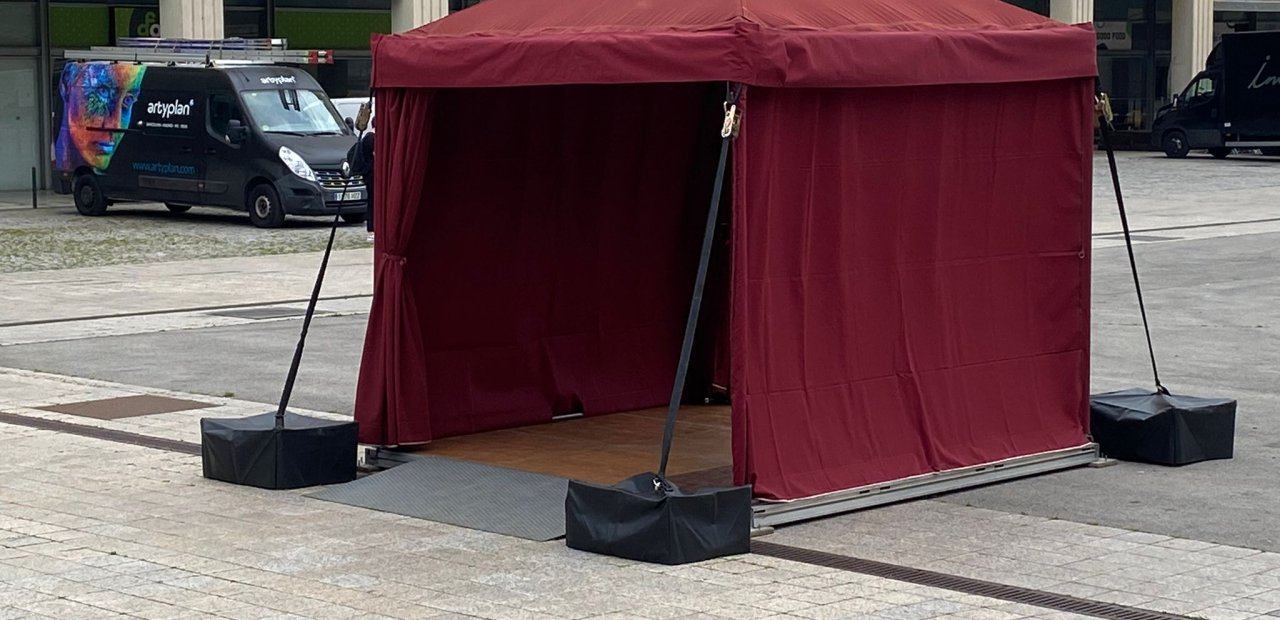 Carpas modulares para pequeños y grandes espacios