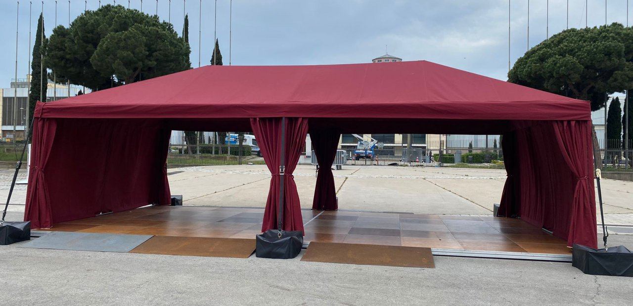 Carpas modulares para pequeños y grandes espacios