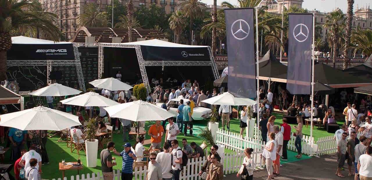 Eventop carpas presente con carpas en la zona vip del six2six Barcelona Motordays