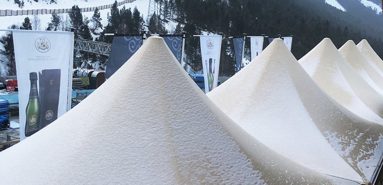 Carpas Eventop VIP para evento deportivo