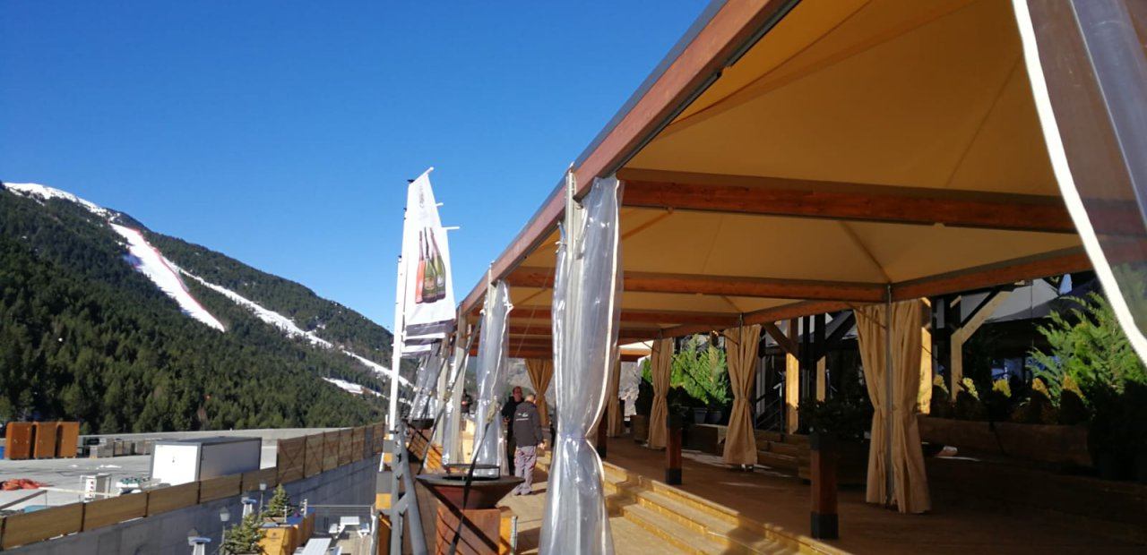 Carpas Eventop VIP para evento deportivo