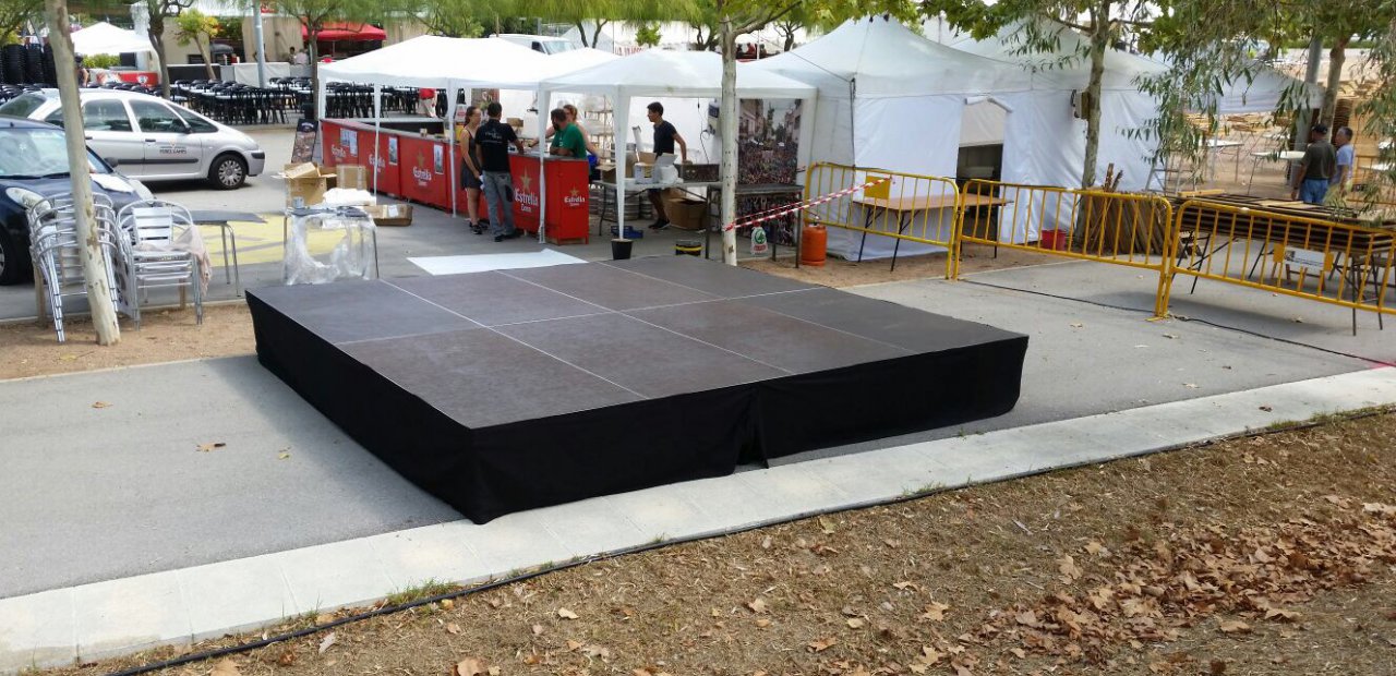 What is more suitable for our event: Wood Flooring or Stage?