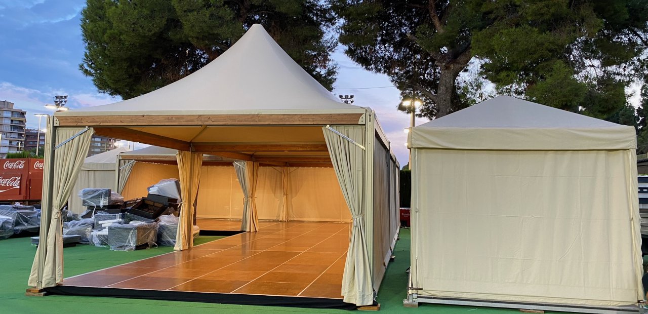 Tents VIP rental to sport event 