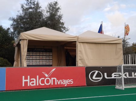 Sports event with modular tents