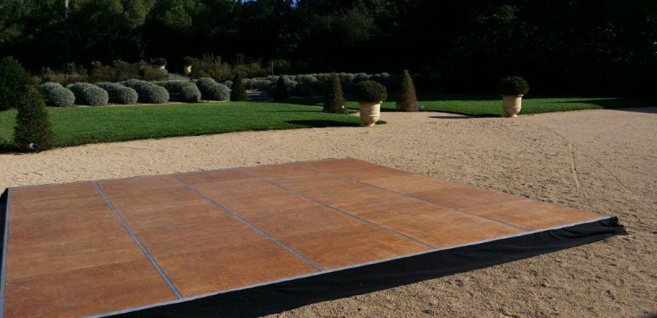 Alquiler de tarima para pista de baile