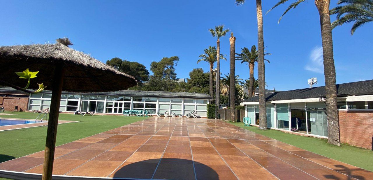 Pista de baile para actividades deportivas