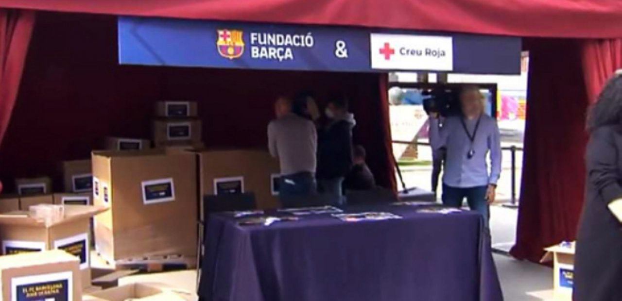 FCB con los refugiados de Ucrania