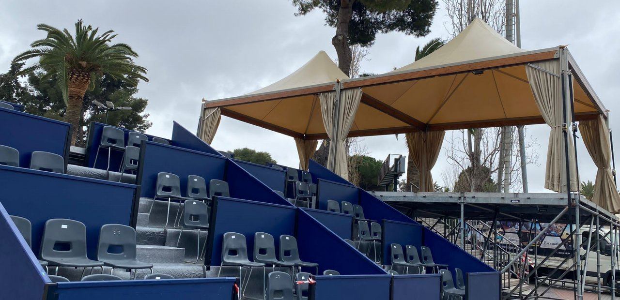 Carpas en el Club de Polo Barcelona