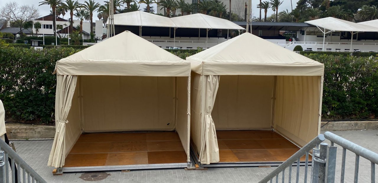 Tents at the Barcelona Polo Club