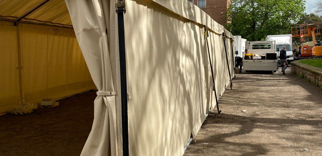 Carpas modulares para Catering