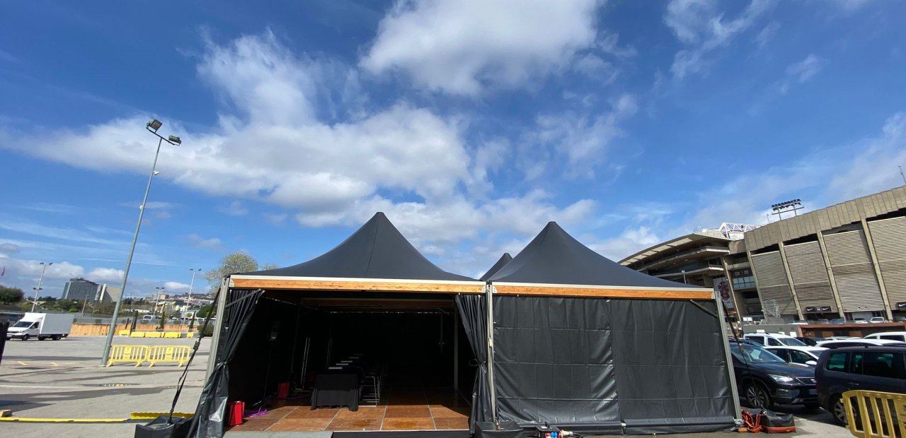 FCB con carpas EVENTOP