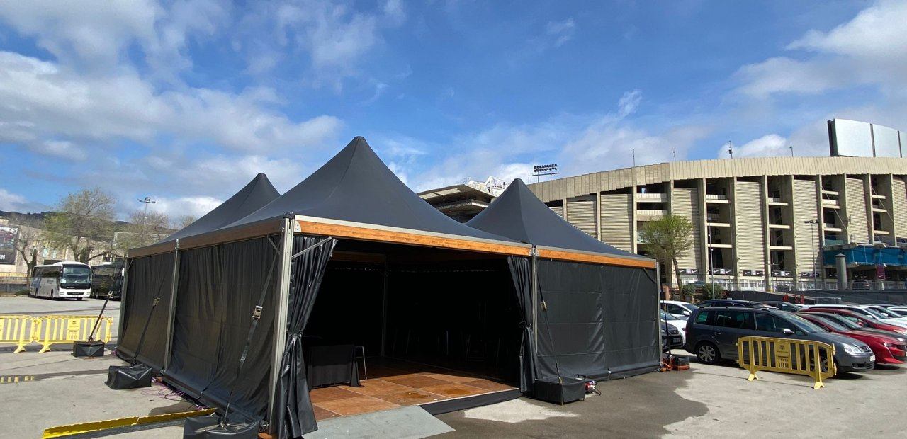 FCB con carpas EVENTOP