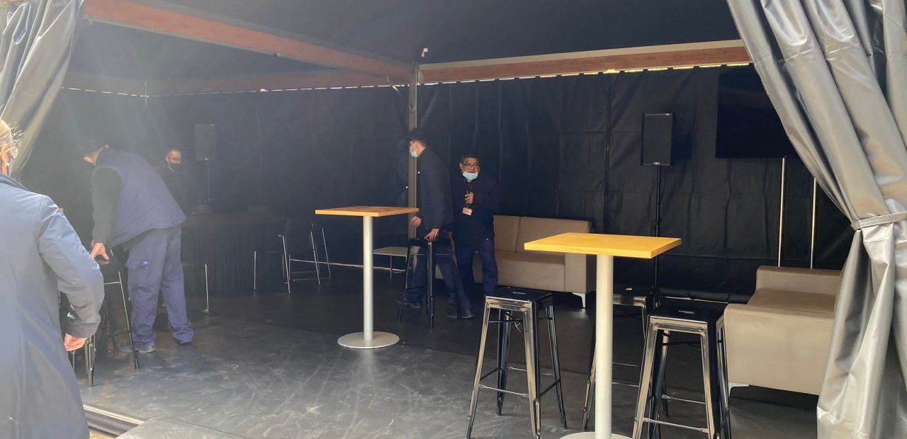 FCB con carpas EVENTOP